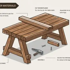 Jak zrobić stół ogrodowy z desek? Przewodnik DIY krok po kroku